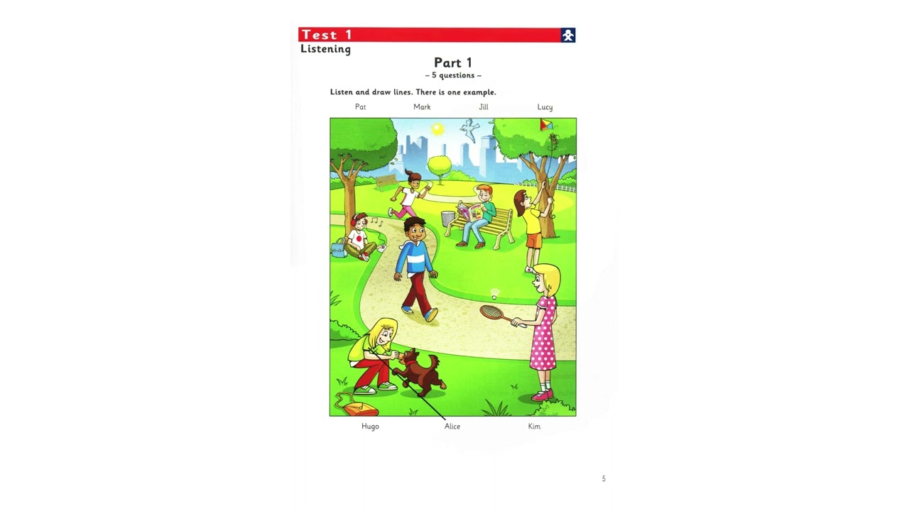 LISTENING • CAMBRIDGE STARTERS AUTHENTIC EXAMINATION PAPER 2 TEST 1 | Luyện Nghe STARTERS