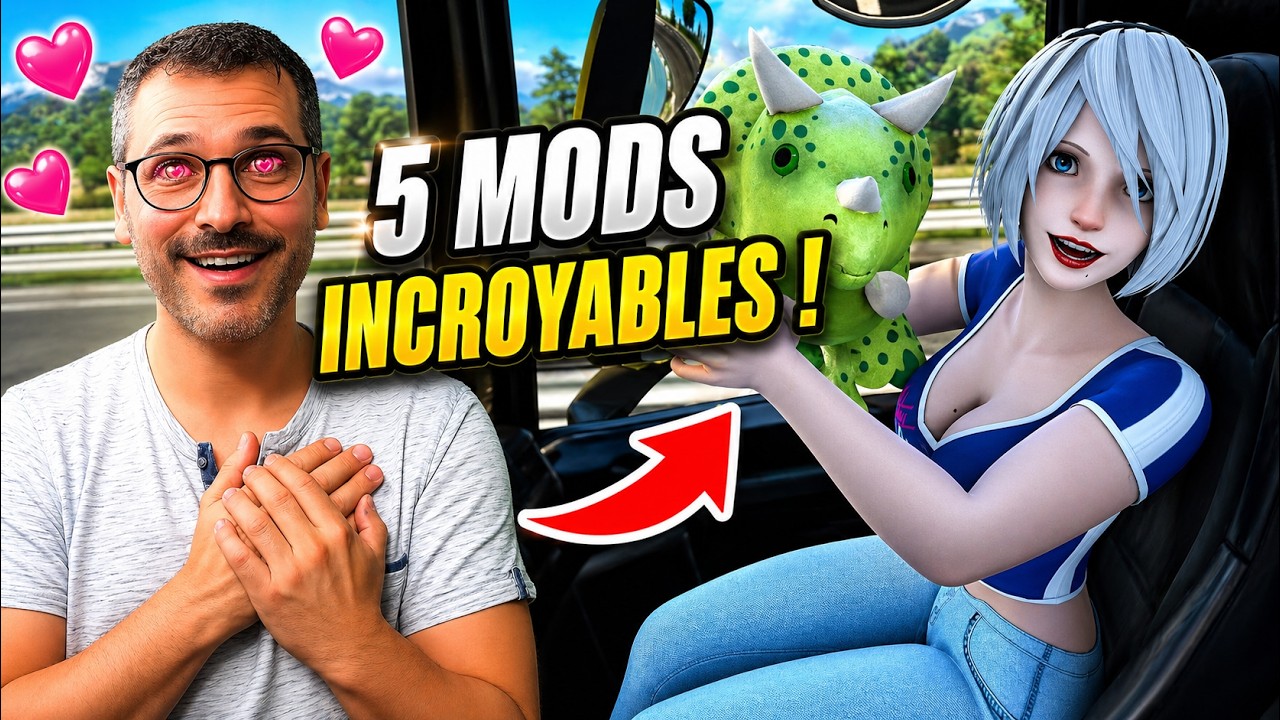🚛1.58 - 5 MODS INCROYABLES ! MOD GRAPHIQUE - GPS - GIRL ❤️ ETS2 - EURO TRUCK SIMULATOR 2