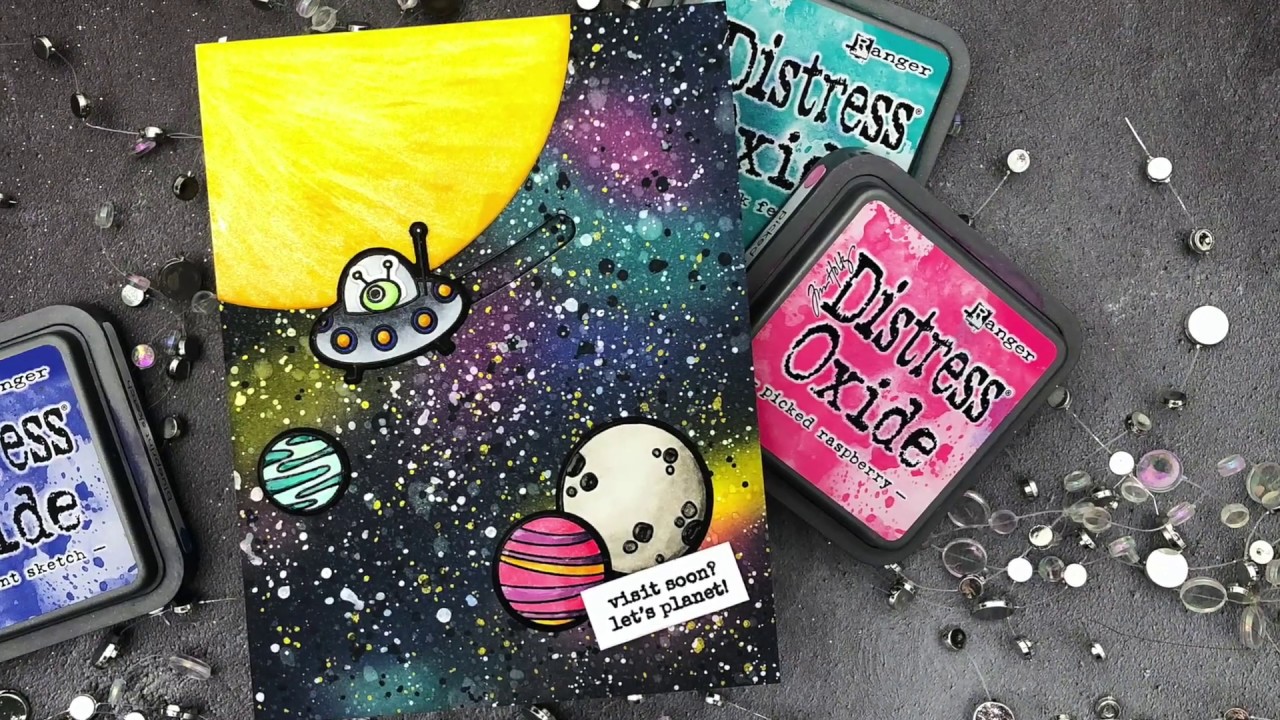 How To Ink Blend A Galaxy Background
