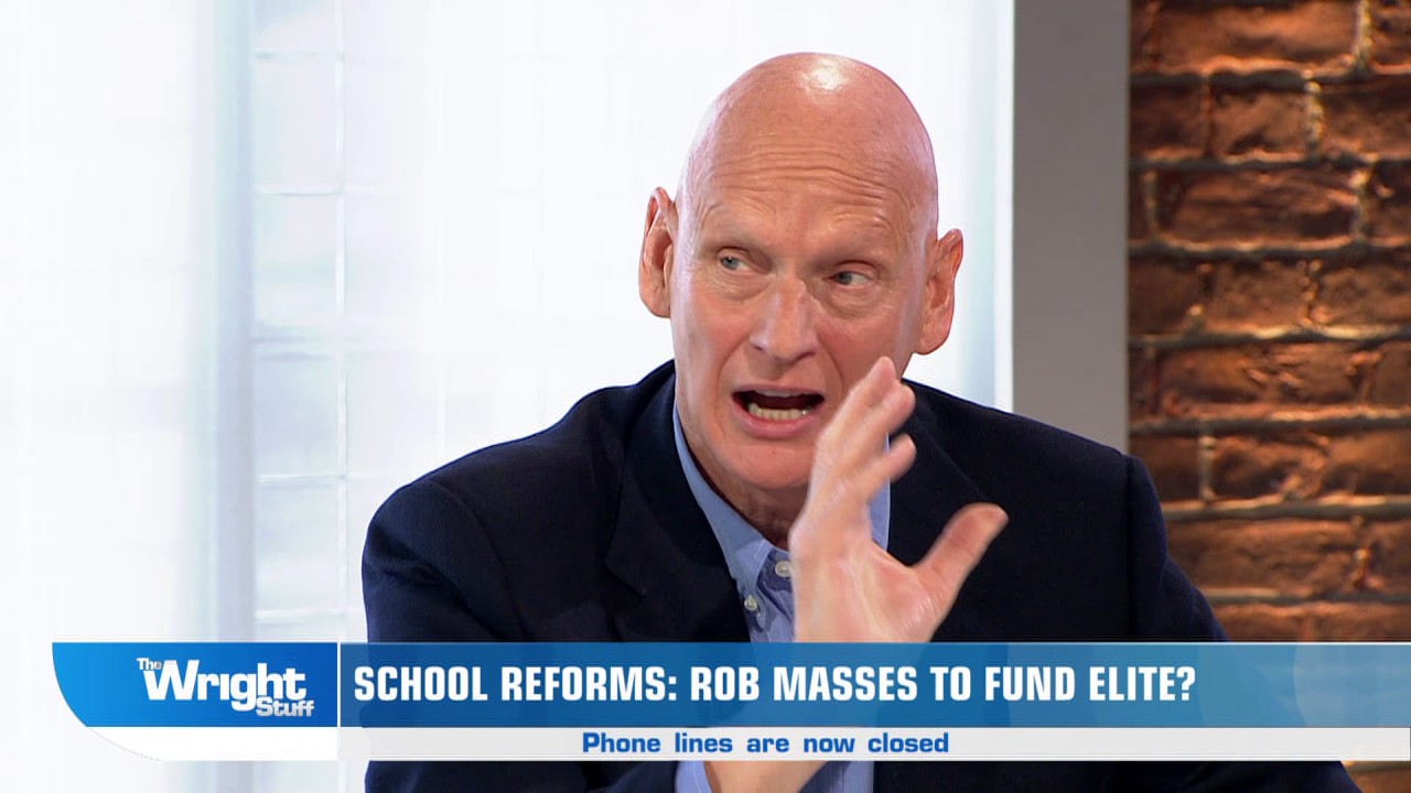 Matthew Wright and Duncan Goodhew clash during Schools Reform debate