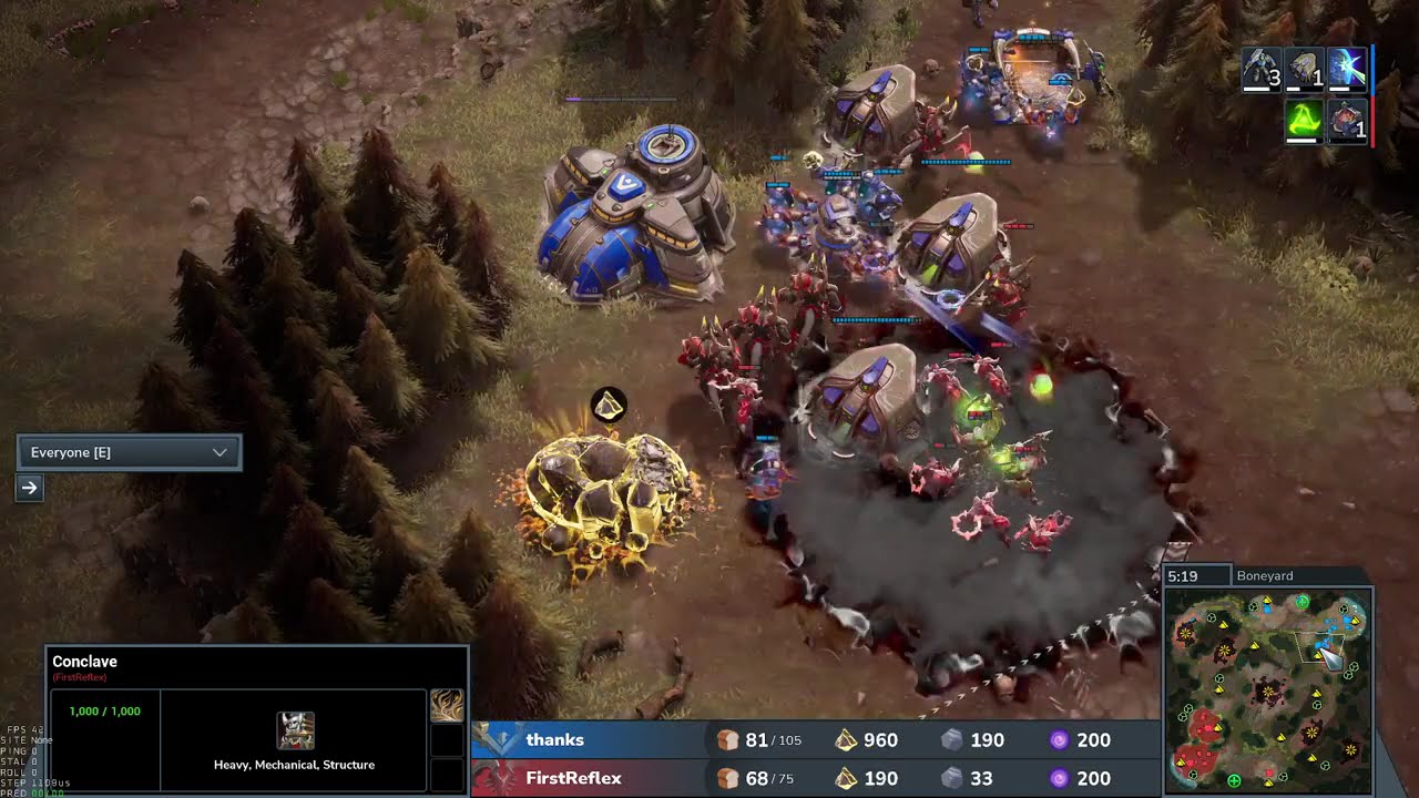 FirstReflex (Inf) vs thanks (Van) - Stormgate - Ladder