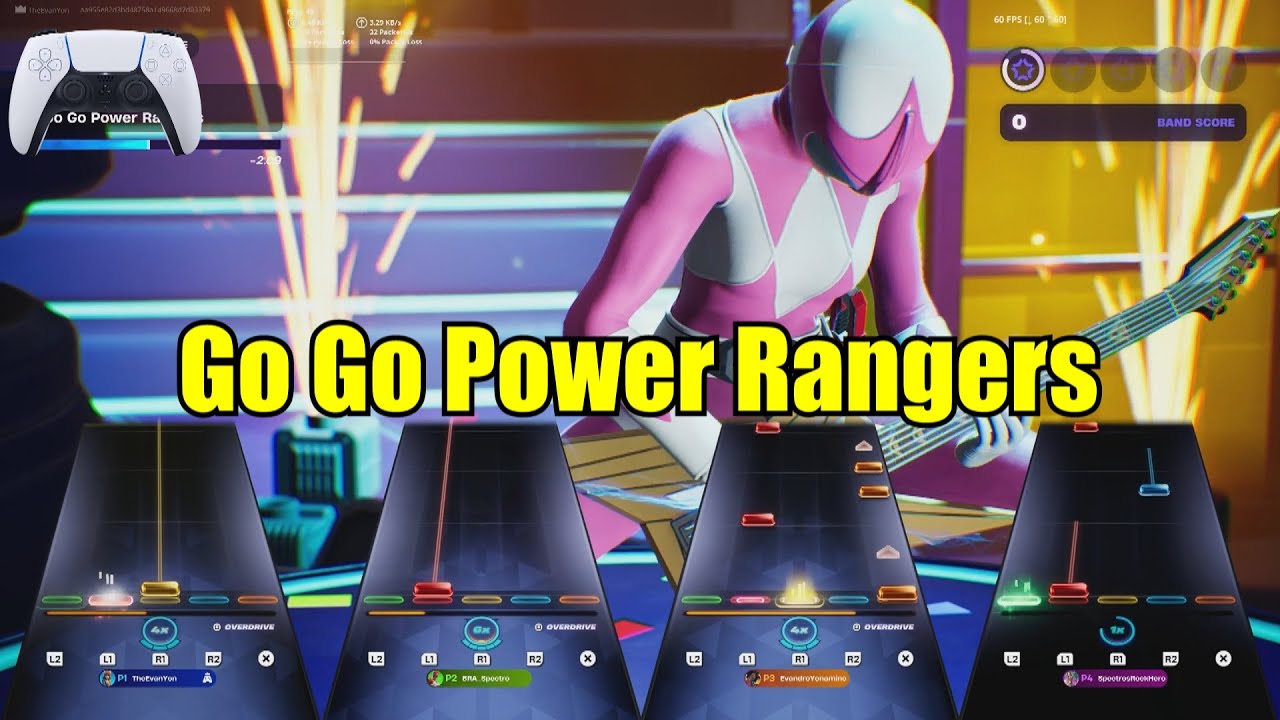 Go Go Power Rangers by Ron Wasserman - Fortnite Festival Expert Full Band (Controller)