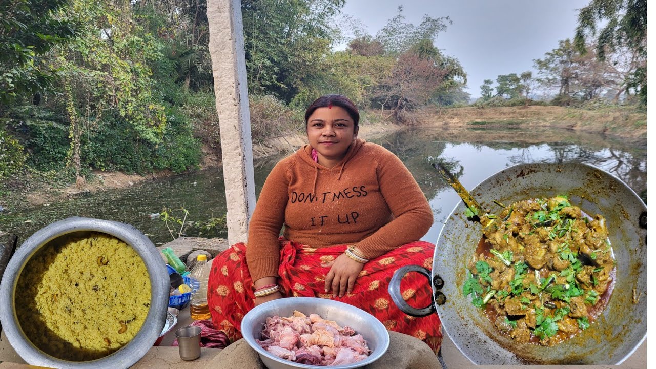 Basanti Pulao And Chicken Kosha Recipe | Basanti Pulao | Chicken Kosha | বাসন্তী পোলাও এবং চিকেন কষা