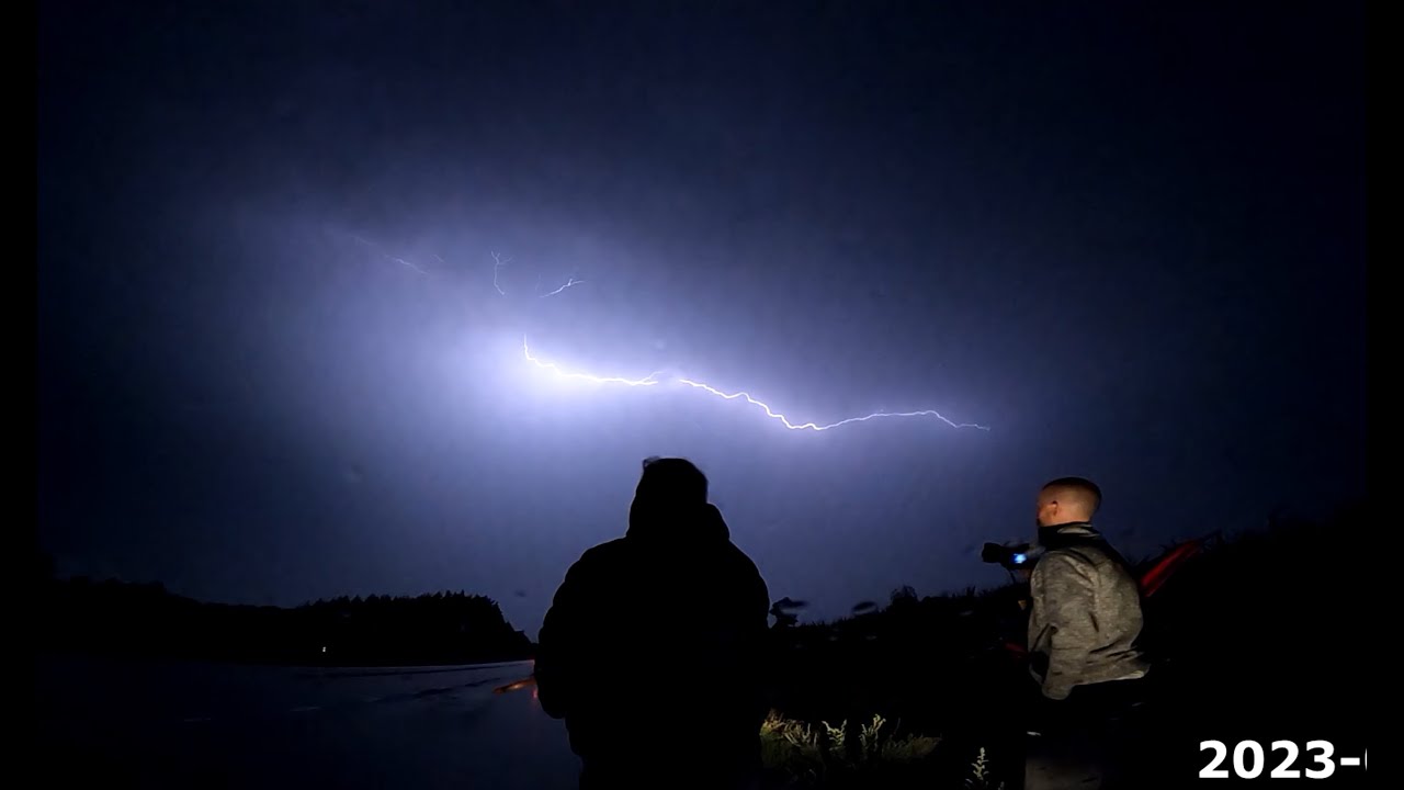 Thunderstorm Chase Sweden 2023-08-06 || Gopro hero 8