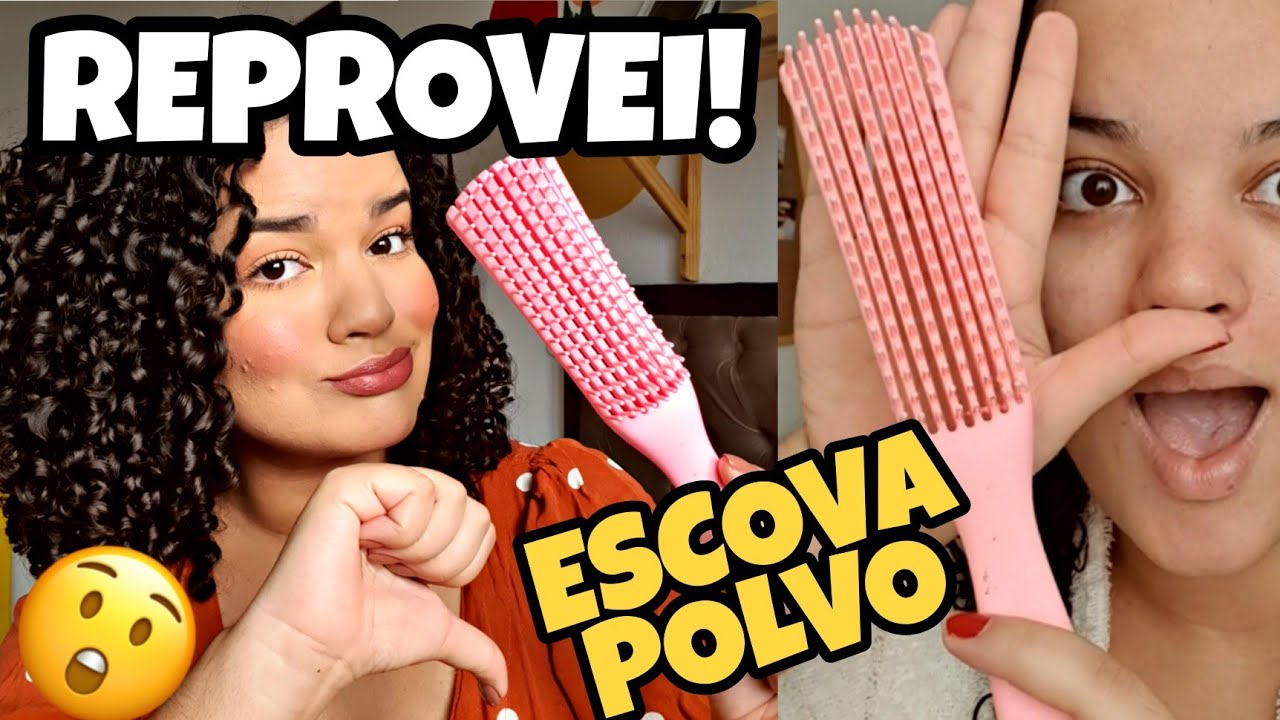 TESTEI A ESCOVA POLVO NO MEU CABELO CACHEADO! ESCOVA ANTI FRIZZ E MUITA DEFINIÇÃO | FINALIZANDO