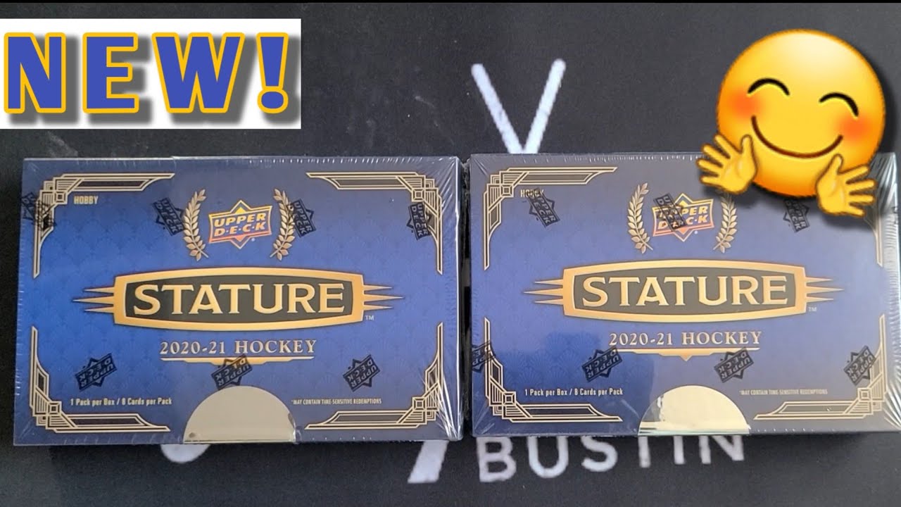 MONSTER ROOKIE AUTO!  2020-21 Upper Deck Stature Hockey Hobby Box Break!