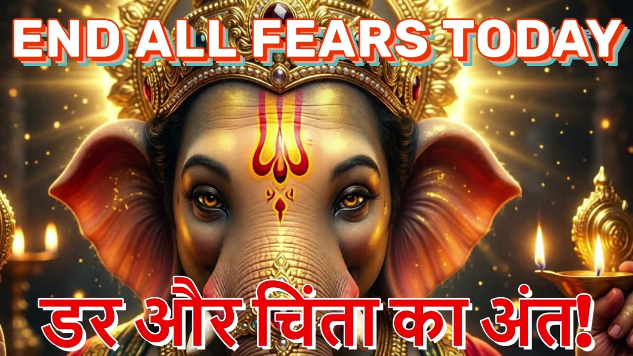 हर डर होगा जड़ से खत्म! 🙏 Powerful Ganesha Mantra to Remove Fear & Anxiety 🐘 ॐ गतभिये नमः ✨