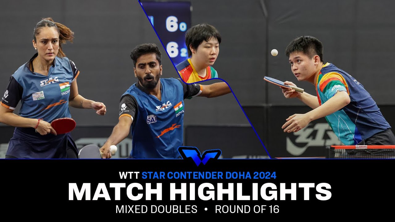 Gnanasekaran/Batra vs Lin/Kuai | XD R16 | WTT Star Contender Doha 2024