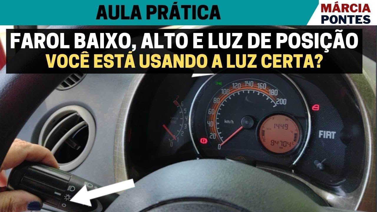 Farol baixo, alto e luz de posição: você está usando a luz certa?