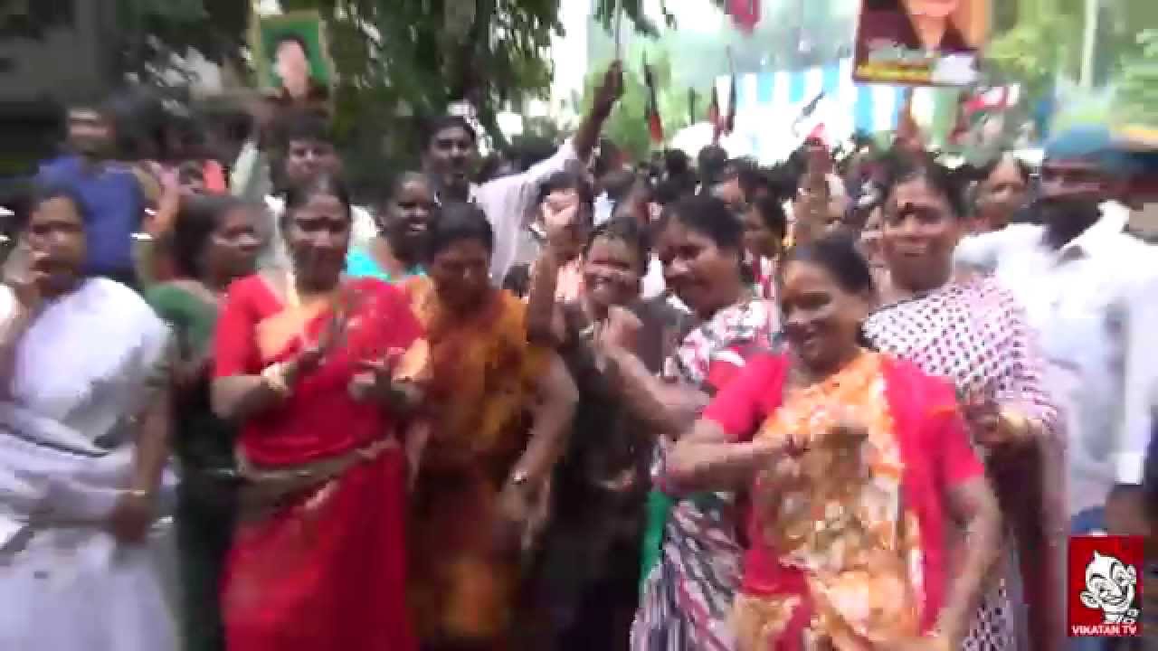 ADMK Celebrates Jayalalitha's Release - Junior Vikatan