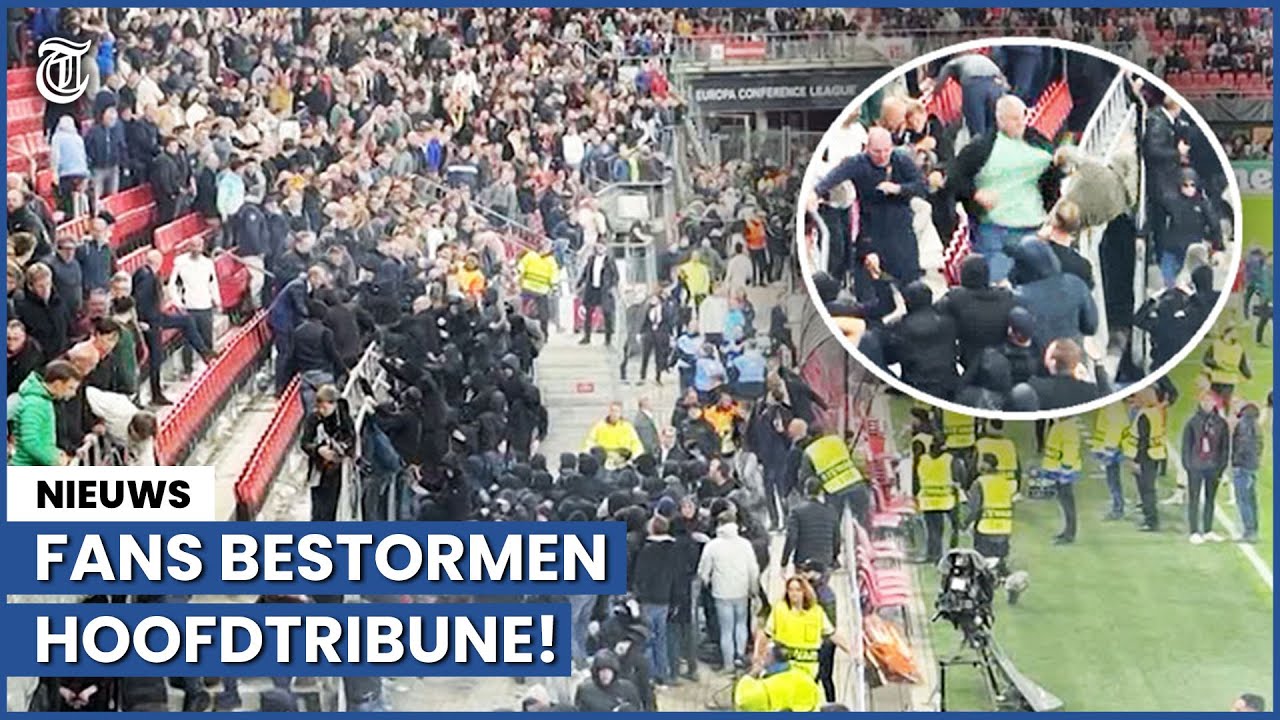 Bizar: ‘AZ-fans’ vallen West Ham-supporters aan
