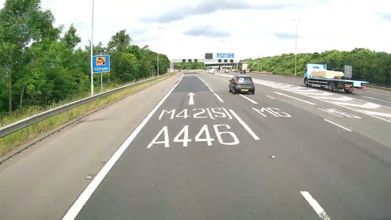 M42 (M6 to M5) , Solihull, Warwickshire, Worcestershire, England, UK.