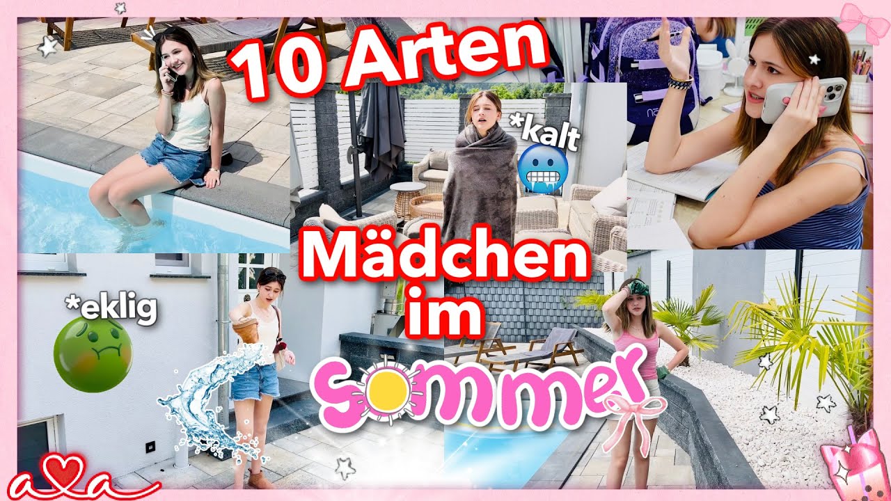 10 Arten von Mädchen im Sommer ☀ Diese Girls kennt ihr alle! 🏝  Alles Ava