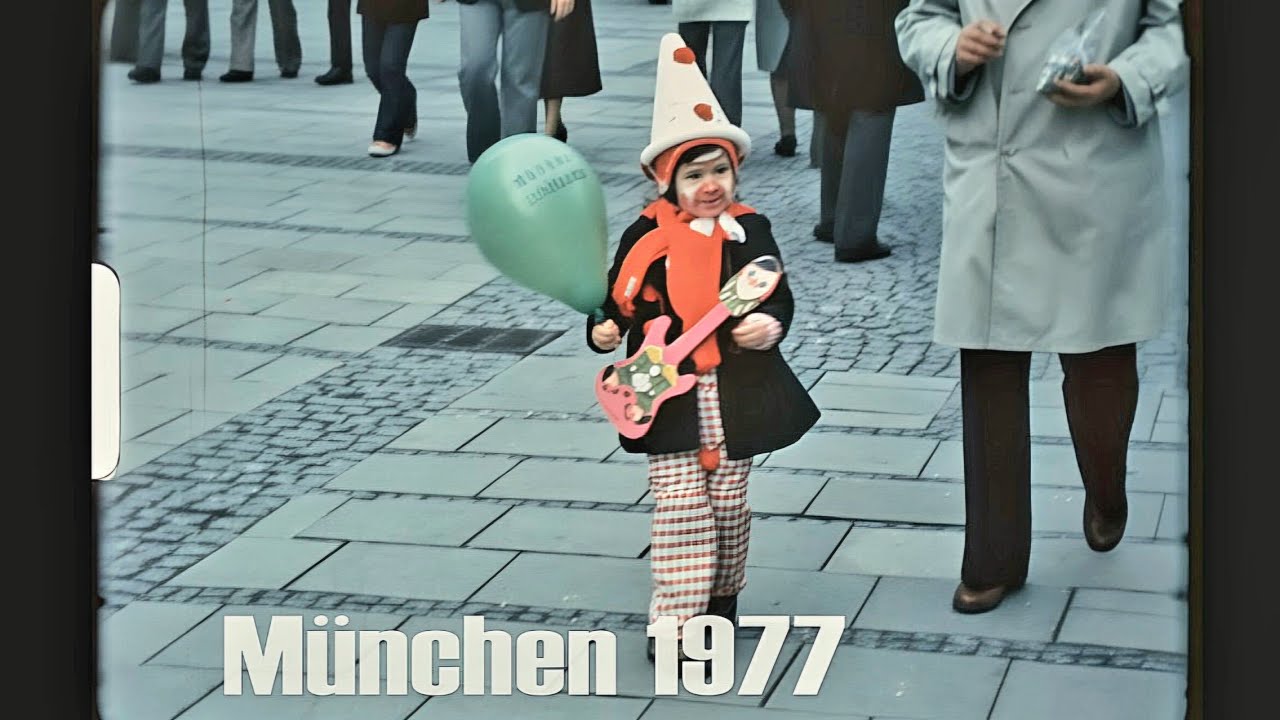 München - Munich 1977 - Fasching - Carnival - Innenstadt - city centre