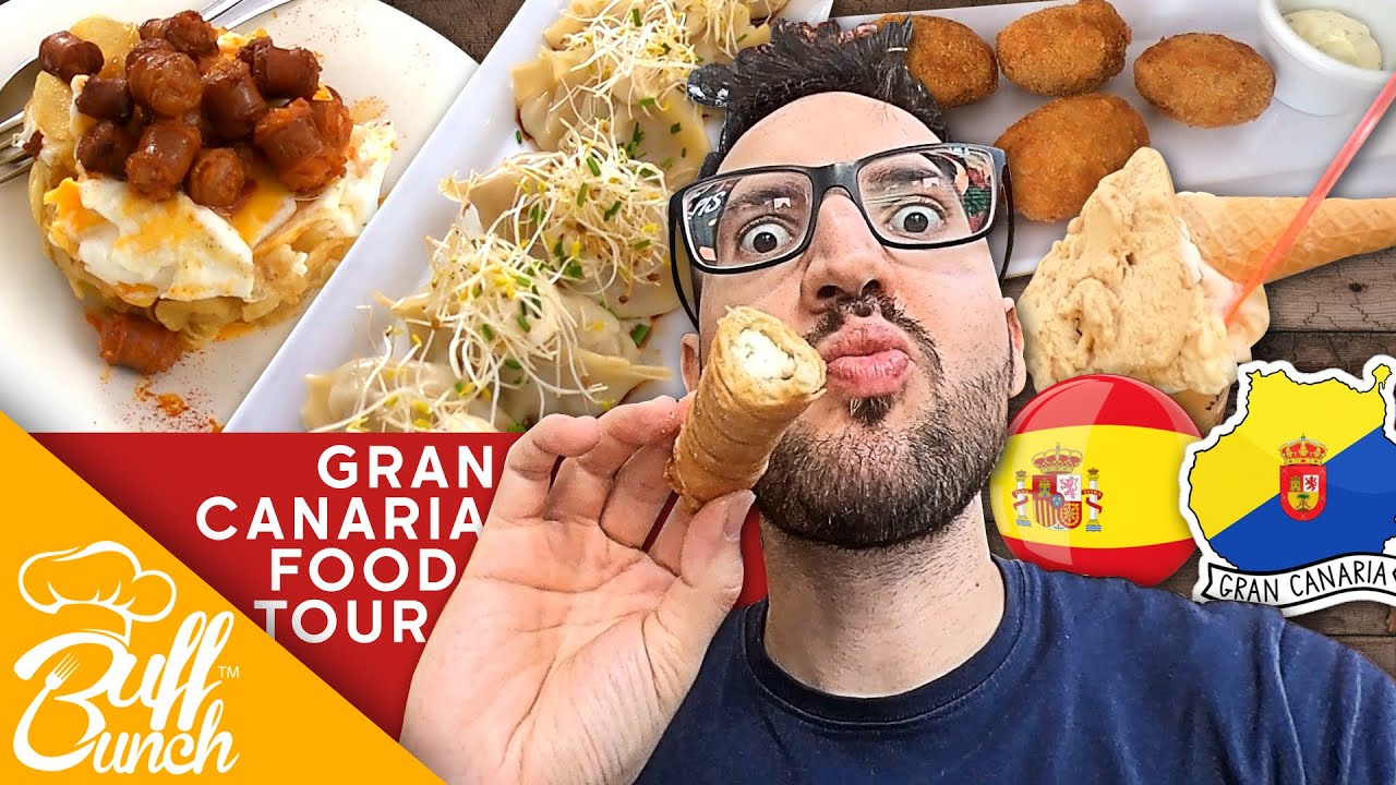 💃TASTING GRAN CANARIA - Food Tour of Gran Canaria (Spanish Food) [BUFFLUNCH]