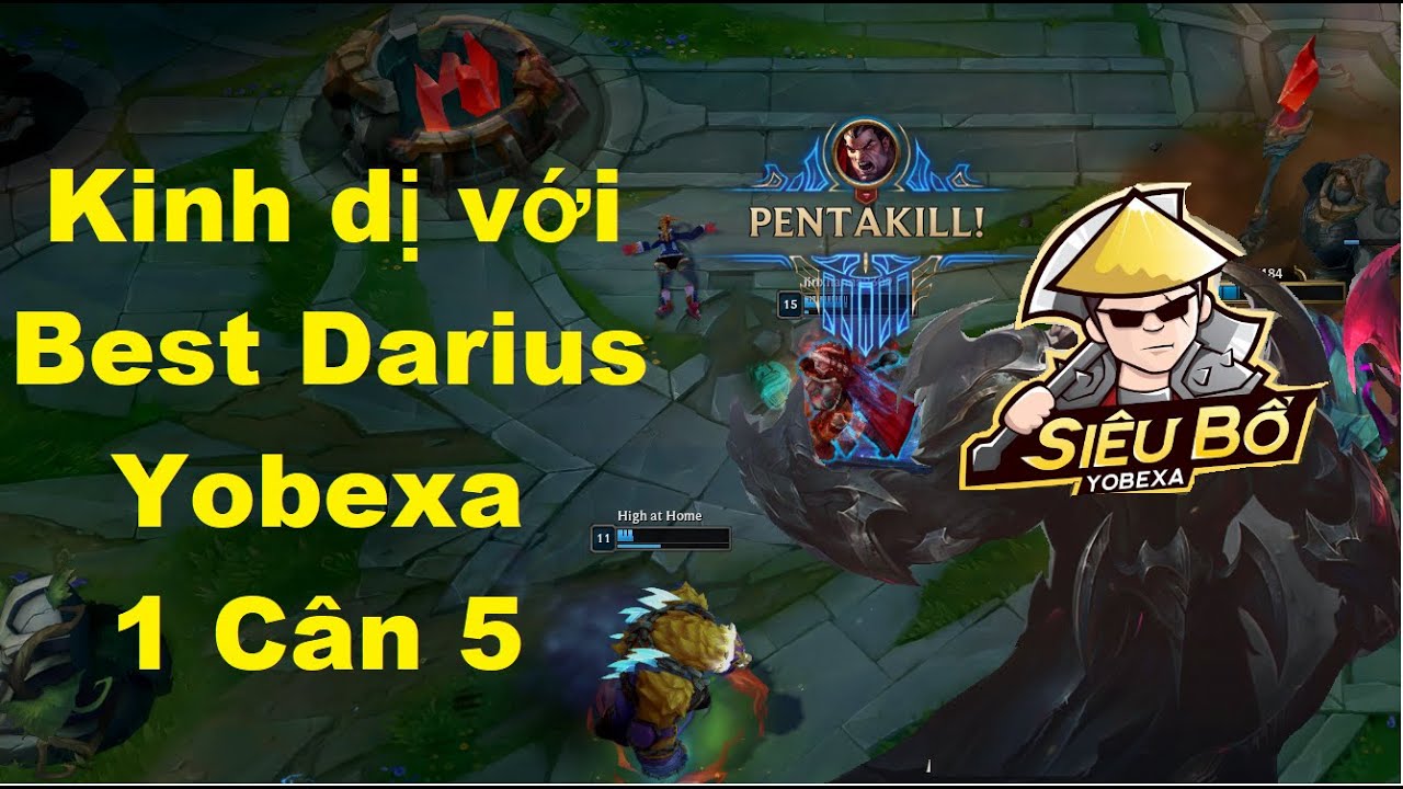 Kinh Dị Với Best Darius Yobexa Khi 1 Cân 5 Cực Gắt/Darius Lol