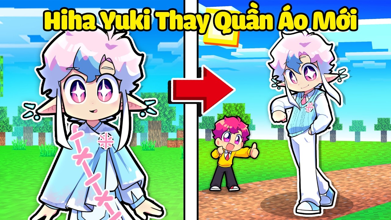 Hiha Thay QUẦN &Aacute;O MỚI cho Hiha Yuki Trong Minecraft 😍🤩
