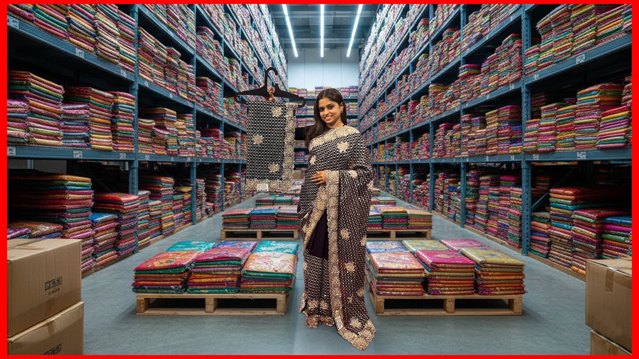 शादी के लिए सबसे बेहतरीन साड़ियाँ | Heavy Work Saree Wholesale Surat New Collection 2026 #saree
