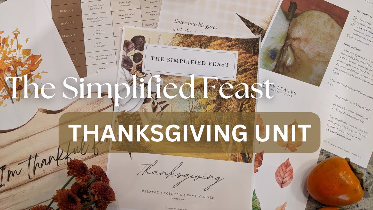 THANKSGIVING CURRICULUM || The Simplified Feast Holiday Unit