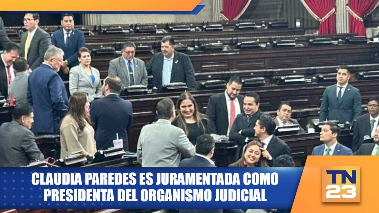 Claudia Paredes es juramentada como presidenta del Organismo Judicial