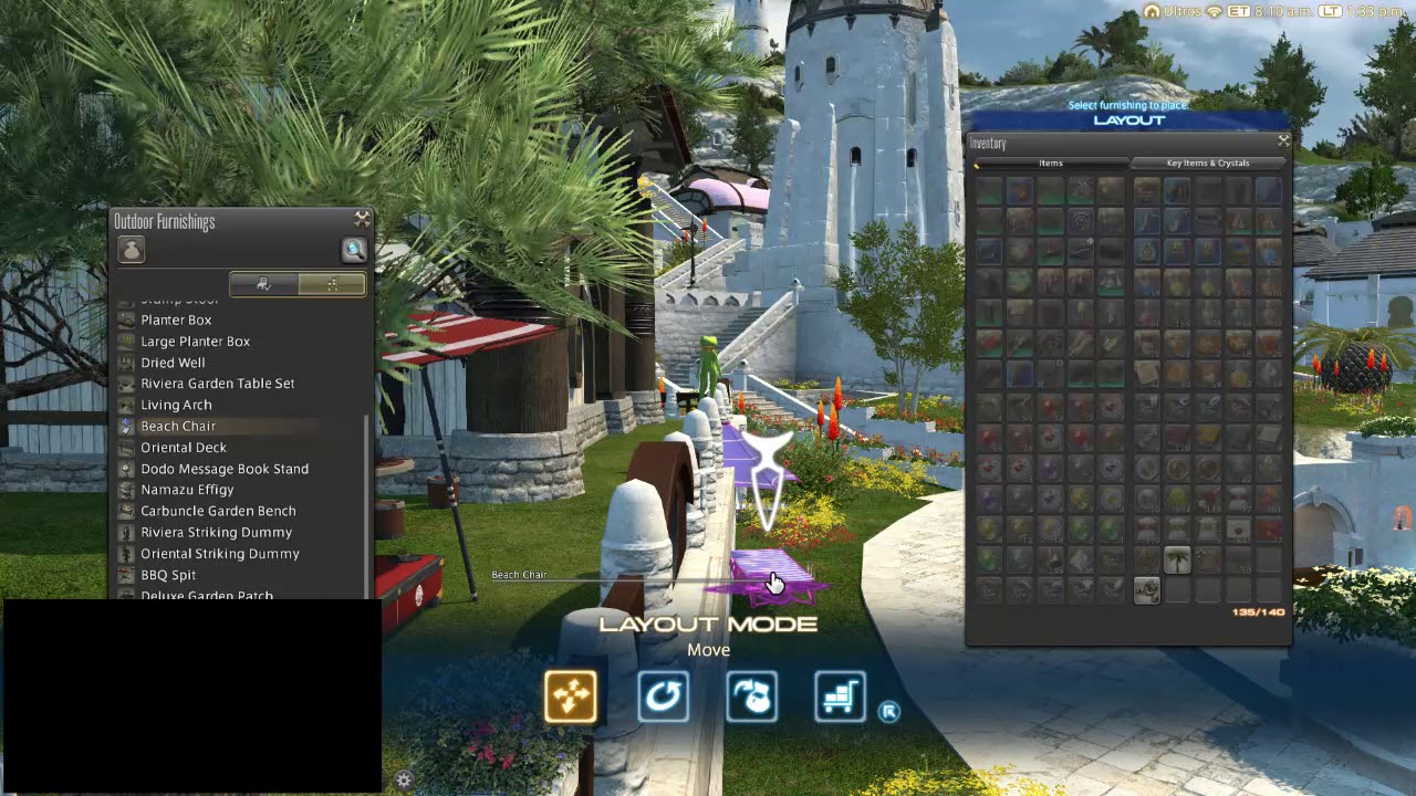 FFXIV - Placing items closer to walls/fences indoors/outdoors + extra stuff