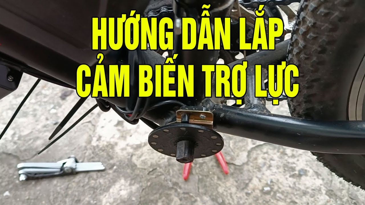 Hướng dẫn lắp cảm biến trợ lực cho xe đạp chuyển đổi điện | Xe Điện Thái Phong