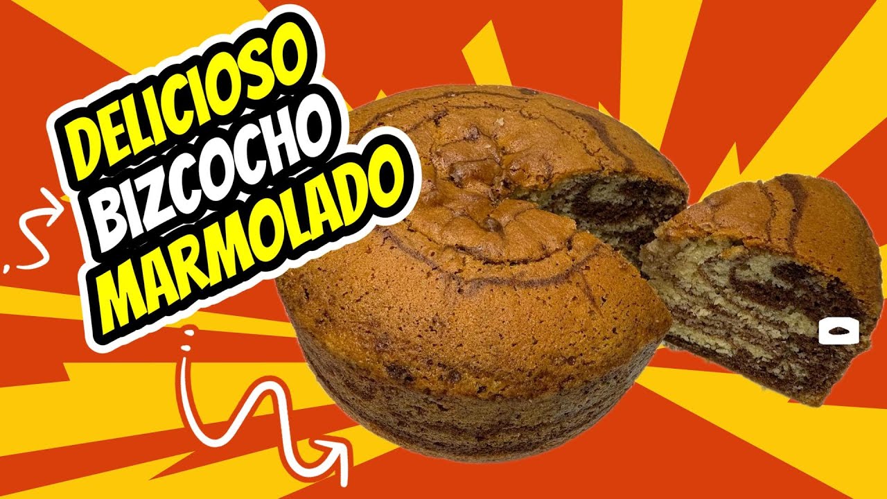 ¡Así se hace el bizcocho marmolado más rico!