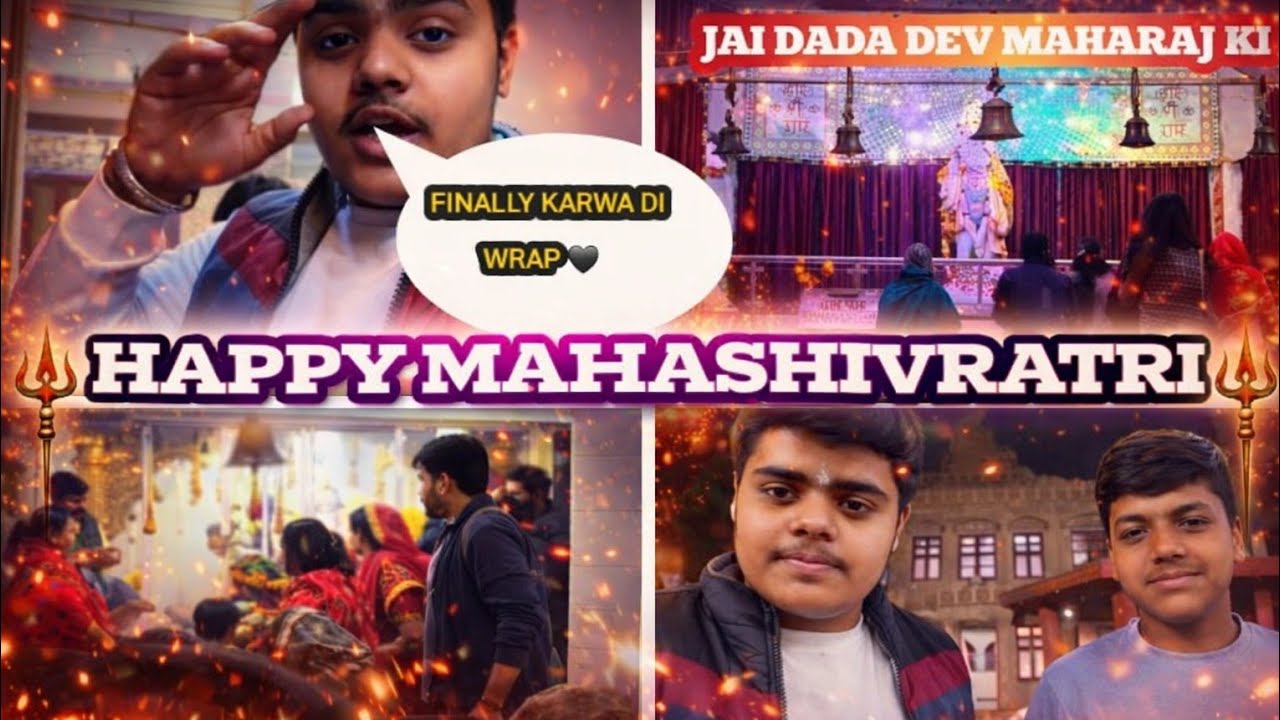 HAPPY MAHASHIVRATRI❤️||Finally wrap change karwa di🖤||@Piyush9365vlogs