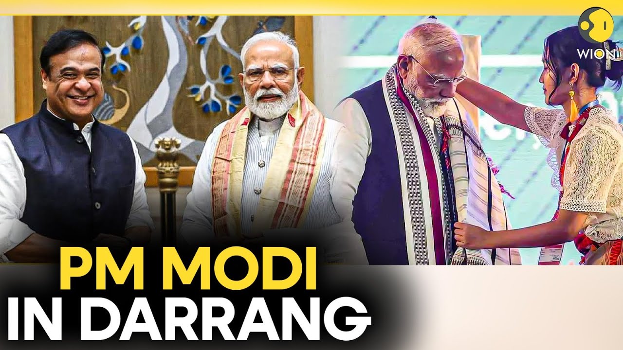 PM Modi LIVE: PM Modi Lays Foundation Stone, Inaugurates Development Works In Darrang, Assam