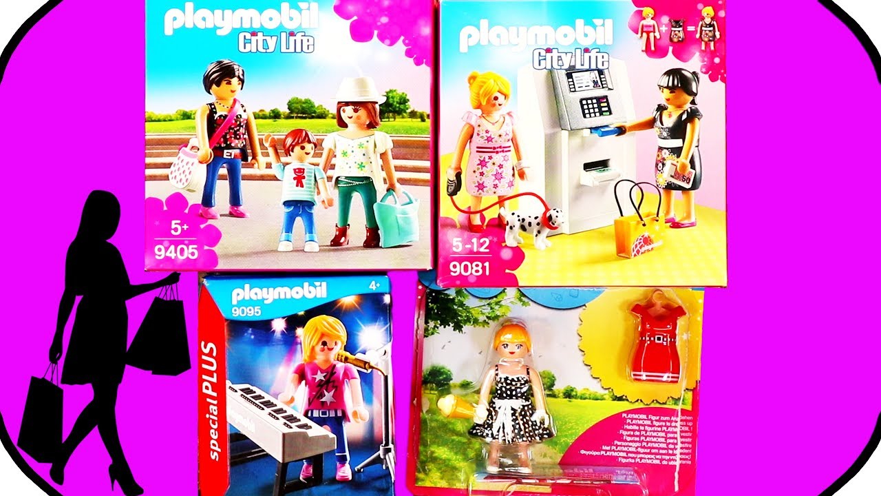 PLAYMOBIL ☼ CITY GIRLS | 4 Girls Playset 9081, 9095, 9405, 6883 Toys For Kids