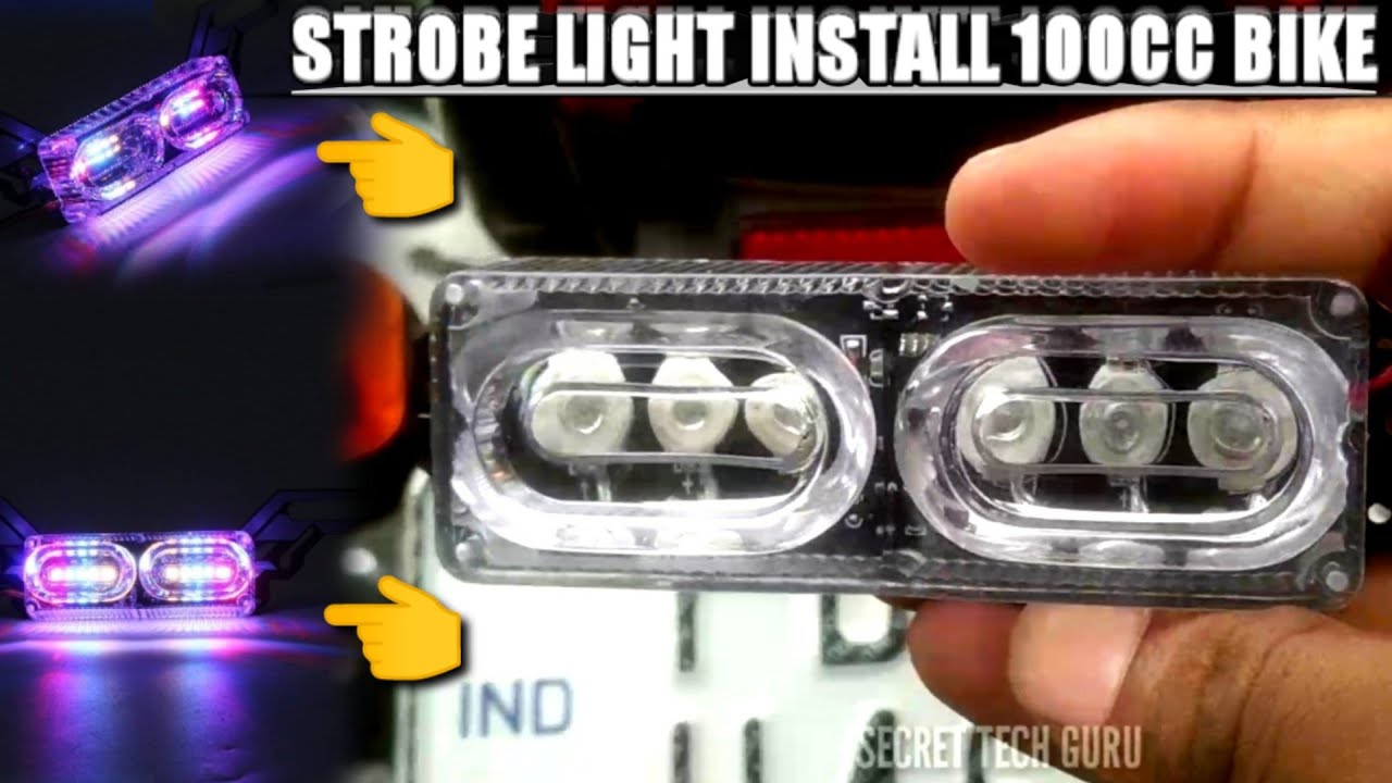 STROBE LIGHT + FOG LIGHT INSTALL WITH 100CC CT-100 BIKE | FOG LIGHT INSTALLATIONS WITH DIAGRAM 2019