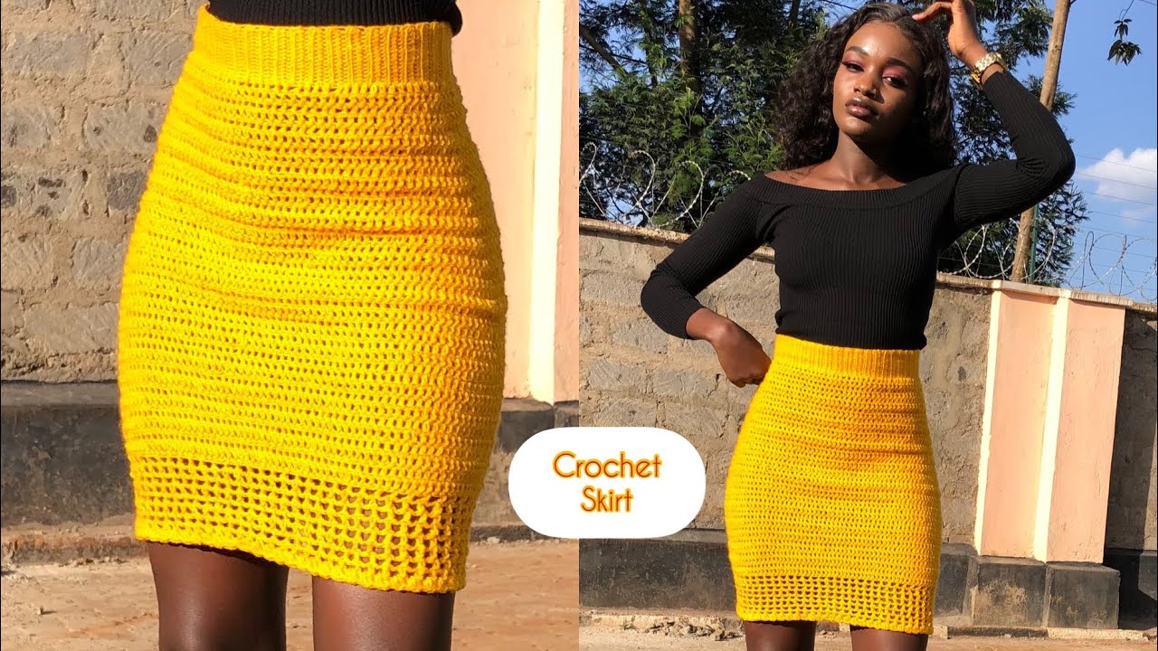 Easy Crochet  pencil skirt#crochet#crochetskirts#crocheting