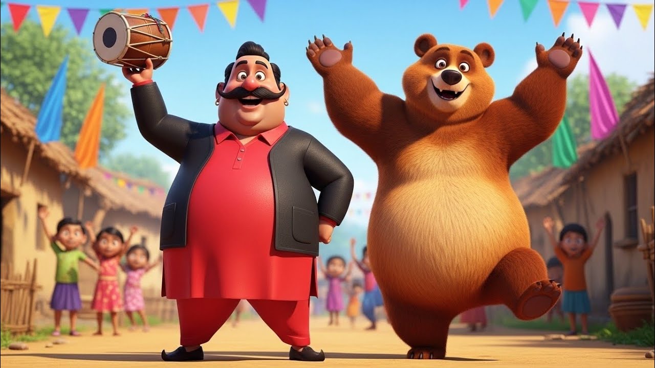 Kaalu Madari Aaya  | कालू मदारी आया | Dancing Bear Rhyme for Kids | Funny Kids Song | Nursery Rhymes