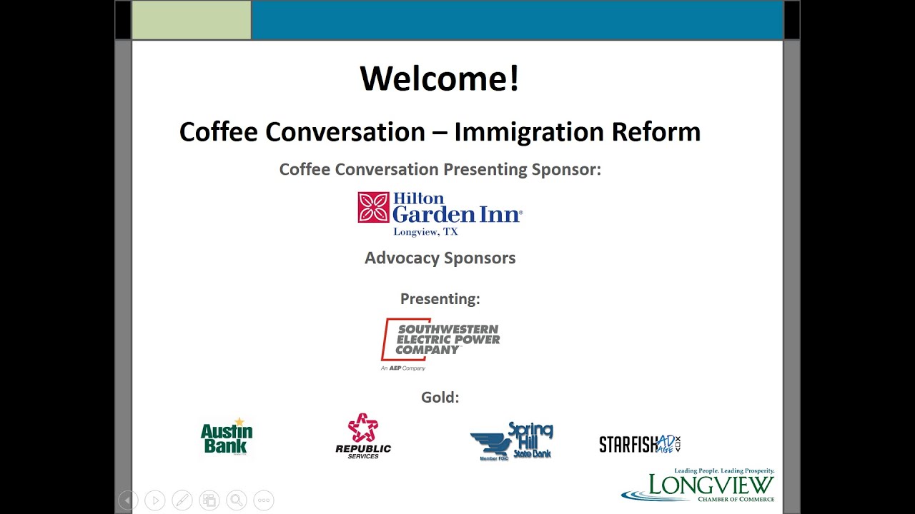 Coffee Conversation - Immigration Reform Virtual Roundtable - May 26, 2020