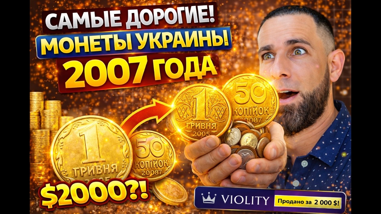 Монеты Украины 2007 года 💰 Какие ЦЕННЫЕ и сколько стоят сегодня?