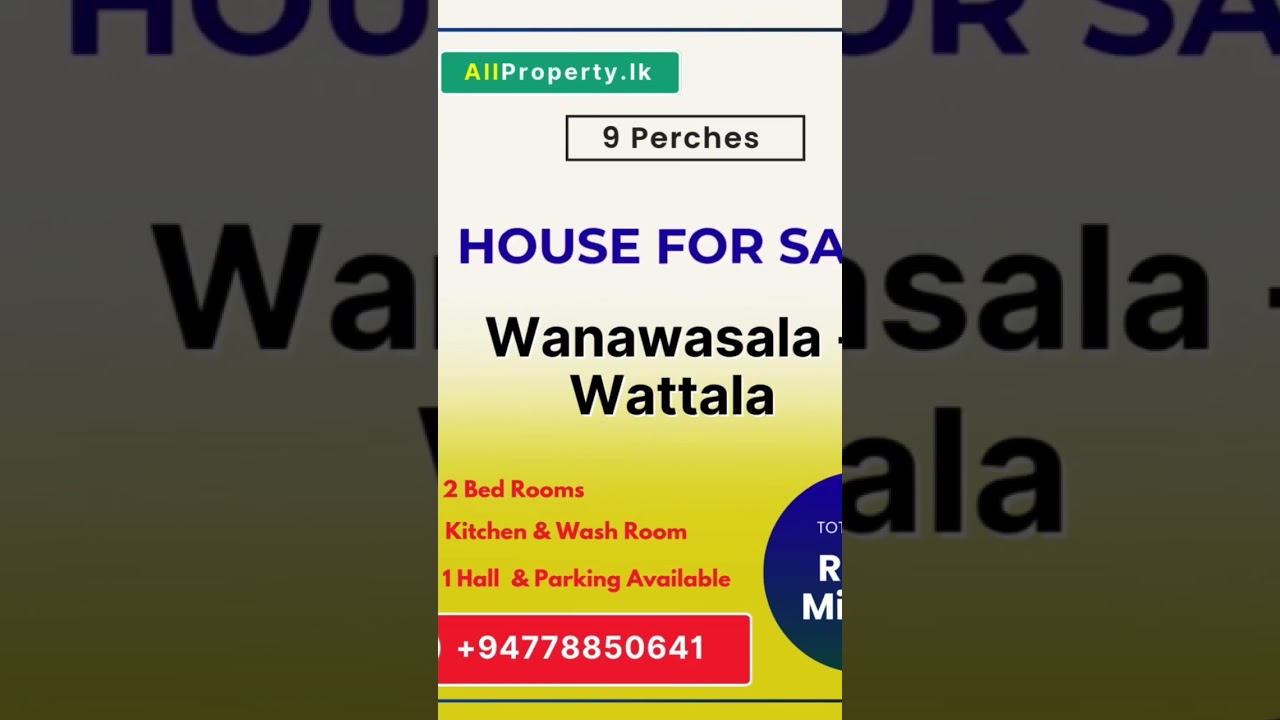 House for Sale in Wattala - Rs.150 lks
