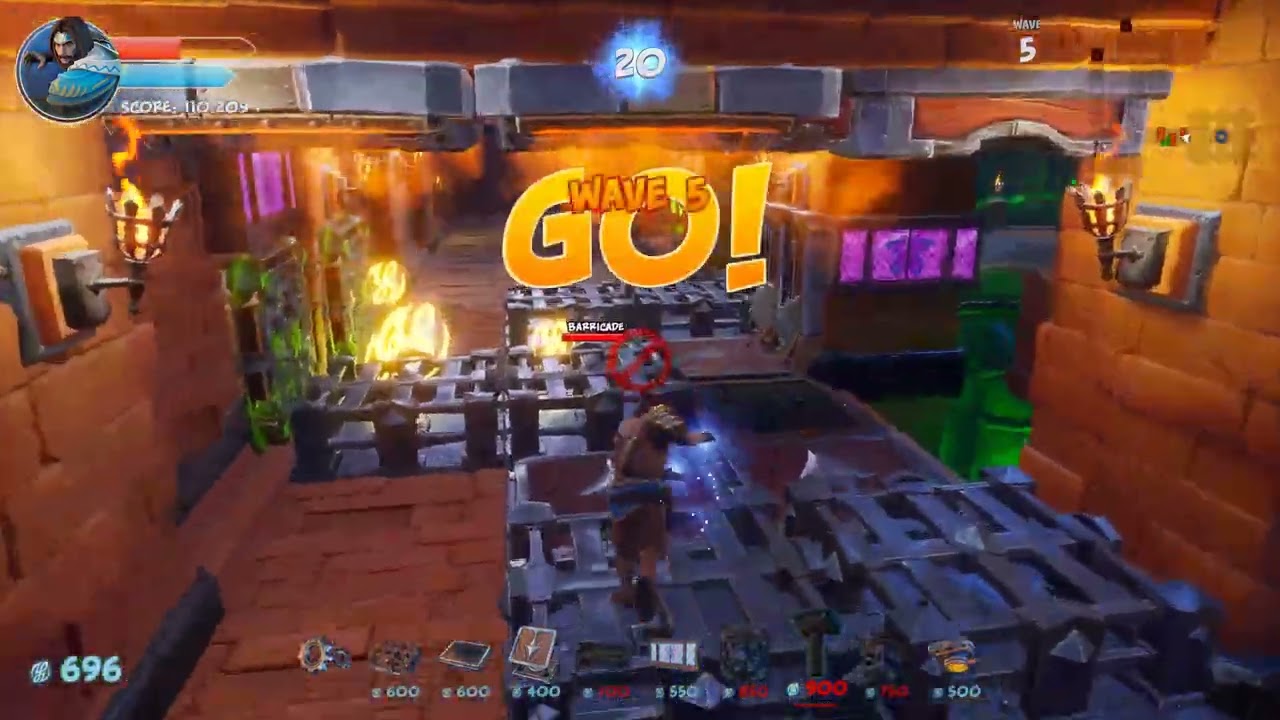 Orcs Must Die 3 - Side Entrance - Solo - Endless 100 waves.