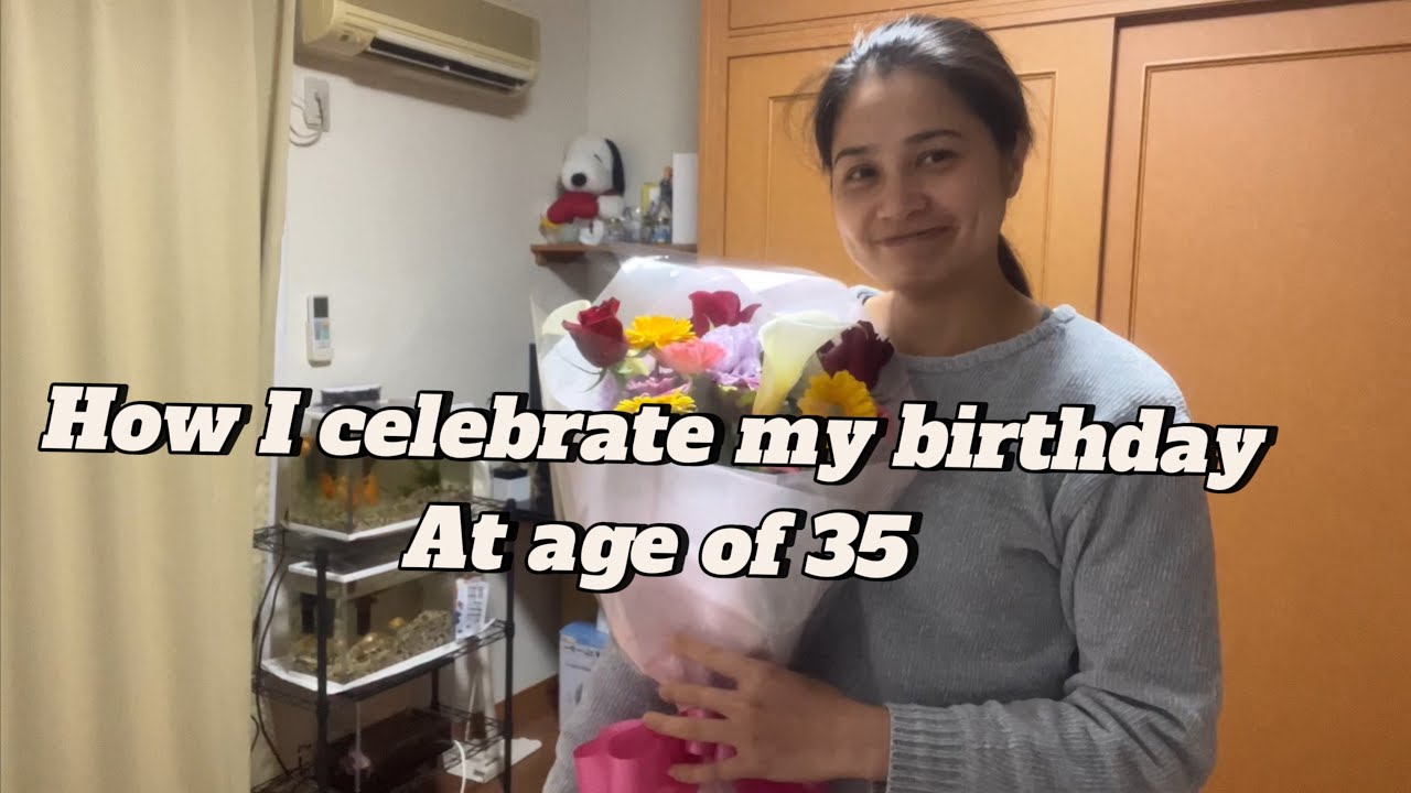 How I celebrate my birthday at age of 35 years old / A salary woman living alone in japan 🇯🇵