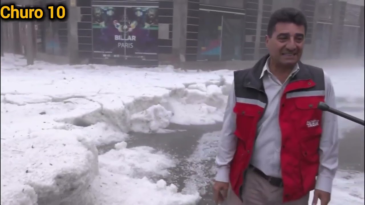 TORRENCIAL LLUVIA CON GRANIZO INUNDÓ VARIAS CALLES DE TARIJA 🇧🇴