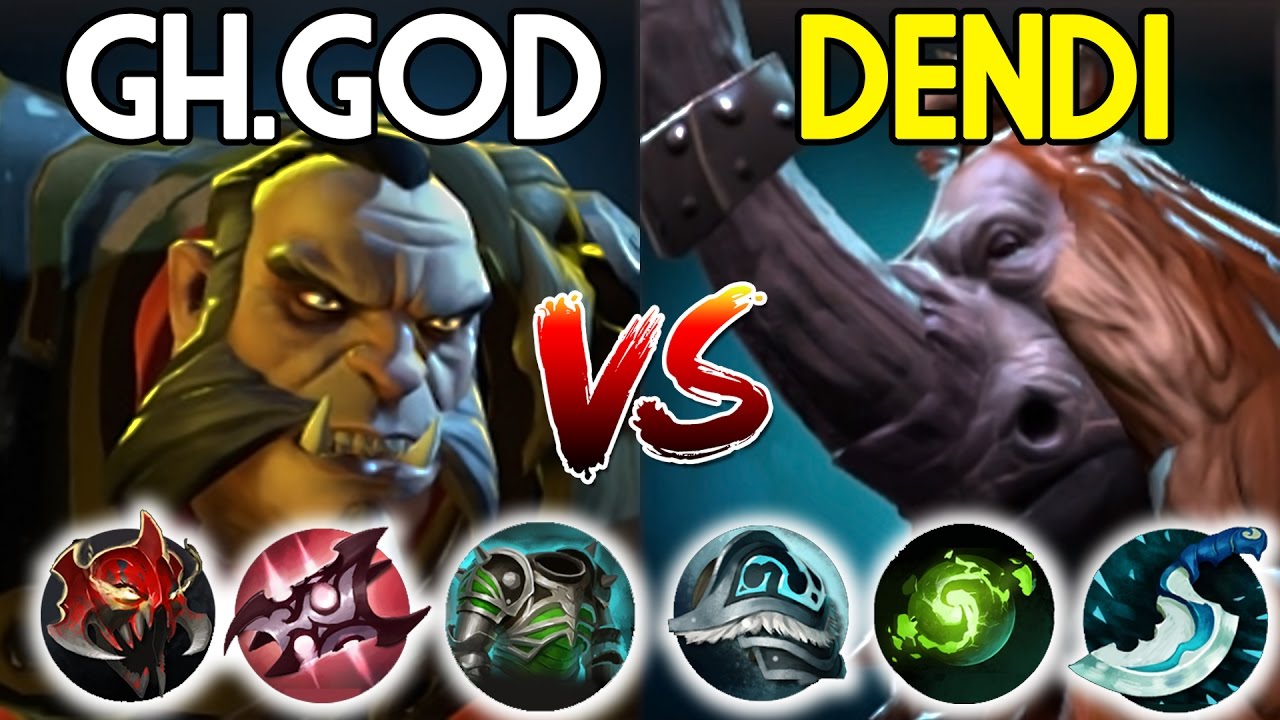 Dendi [Magnus] VS Gh [Lycan] - Battle 8k EU Ranked 7.05 Dota2