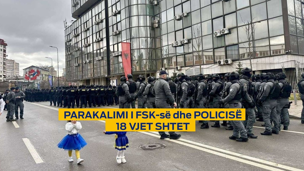 DIREKT – Parakalimi i trupave të FSK-së dhe Policisë për 18 vjetorin e Pavarësisë së Kosovës