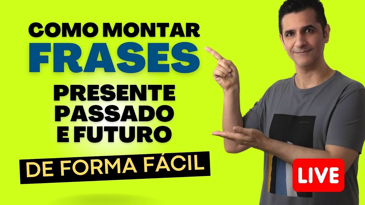 AULA DE INGLÊS: Como Montar FRASES no Presente, Passado e Futuro  de Forma Simples