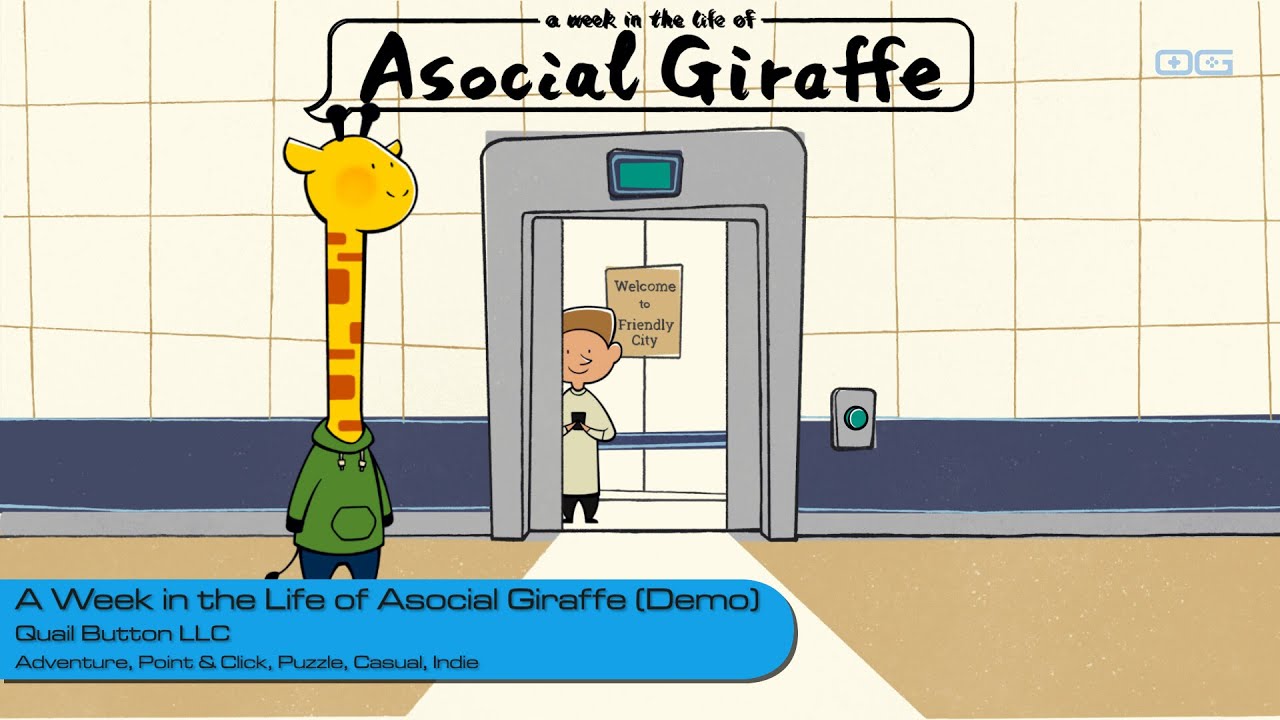 A Week in the Life of Asocial Giraffe: The Game Where Talking Kills You (Demo Gameplay)