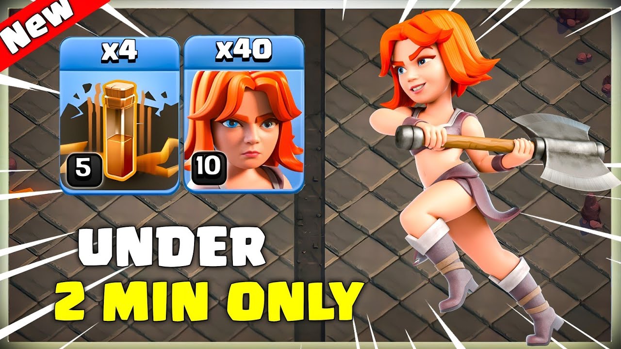 After Update Th15 Mass Valkyrie + Earthquake Attack Strategy - Clash of Clans