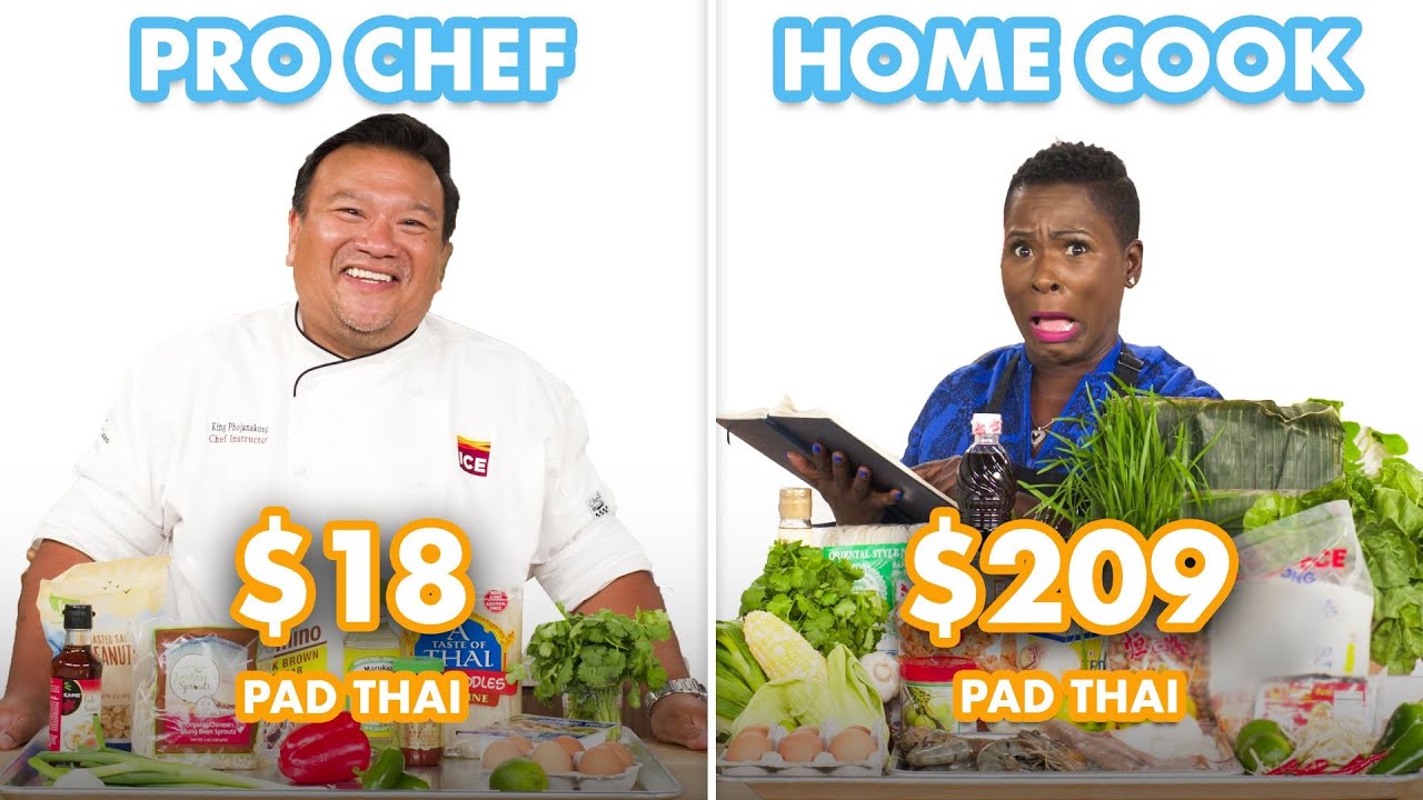 $209 vs $18 Pad Thai: Pro Chef & Home Cook Swap Ingredients | Epicurious
