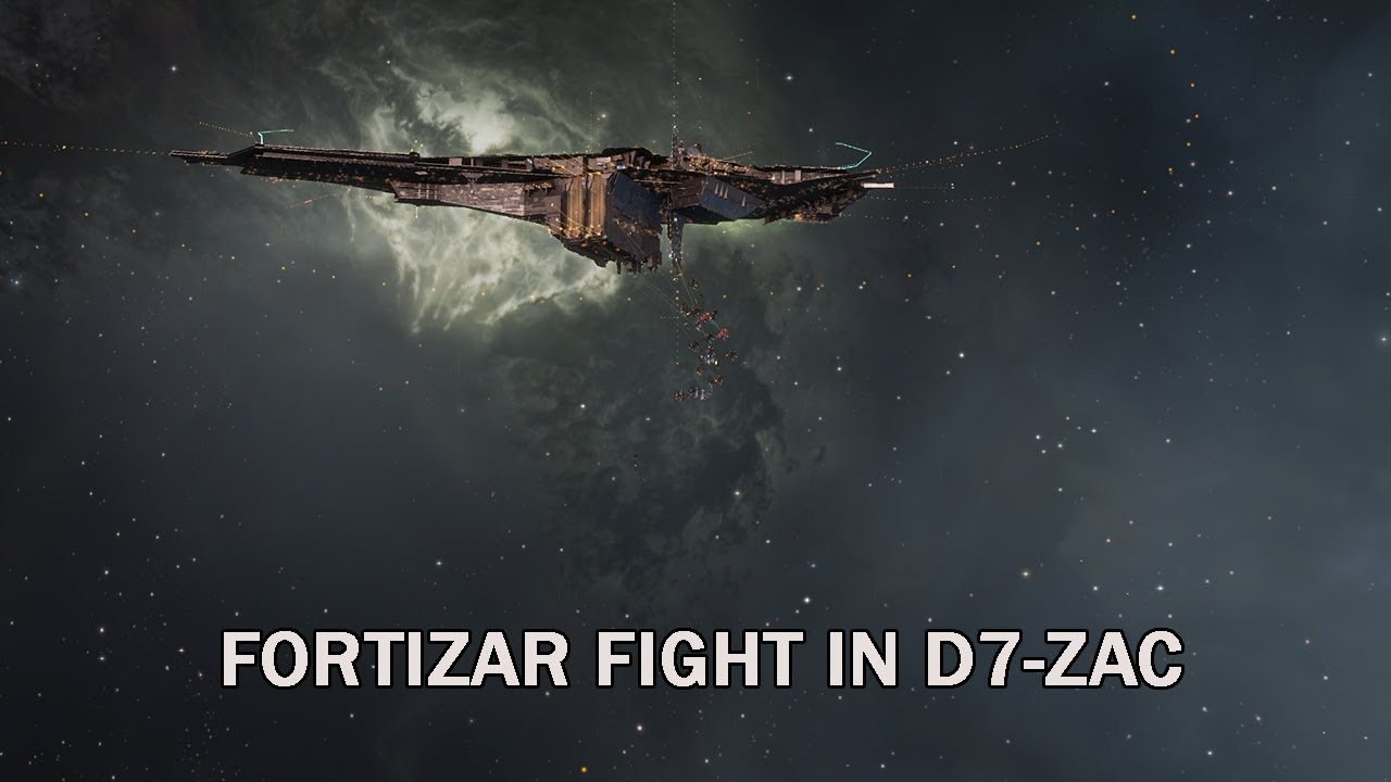 EVE Online: Fortizar fight in D7-ZAC