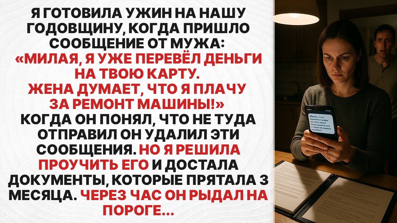 Муж случайно отправил мне сообщение для любовницы. Но как я его проучила...