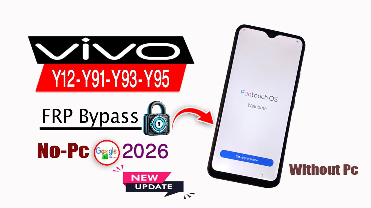 Vivo Y12-Y91-Y93-Y95 (Vivo 1904)Frp Bypass |Android 11| Without Pc | Vivo Google Account Unlock 2026