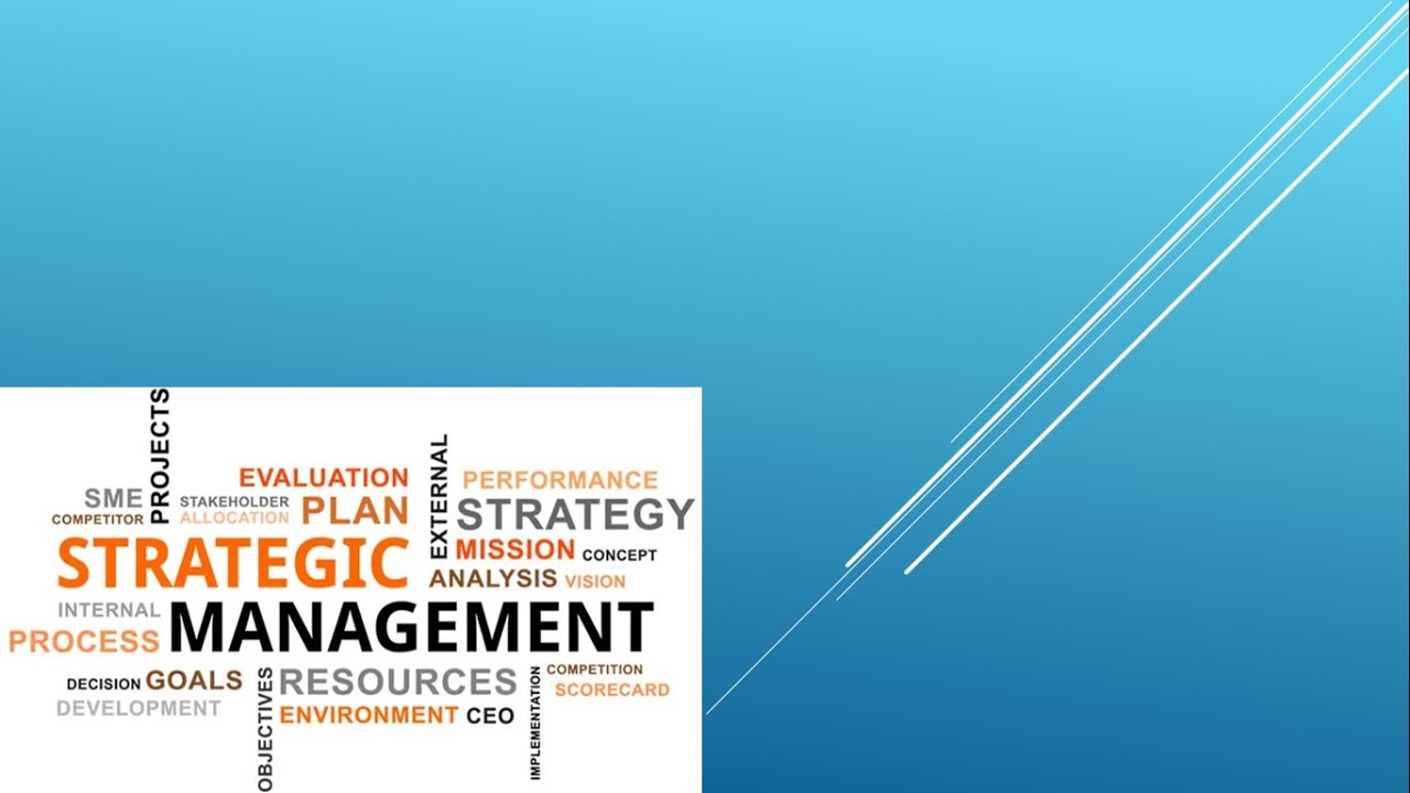 Lecture: 3 - Nature of Strategic Management