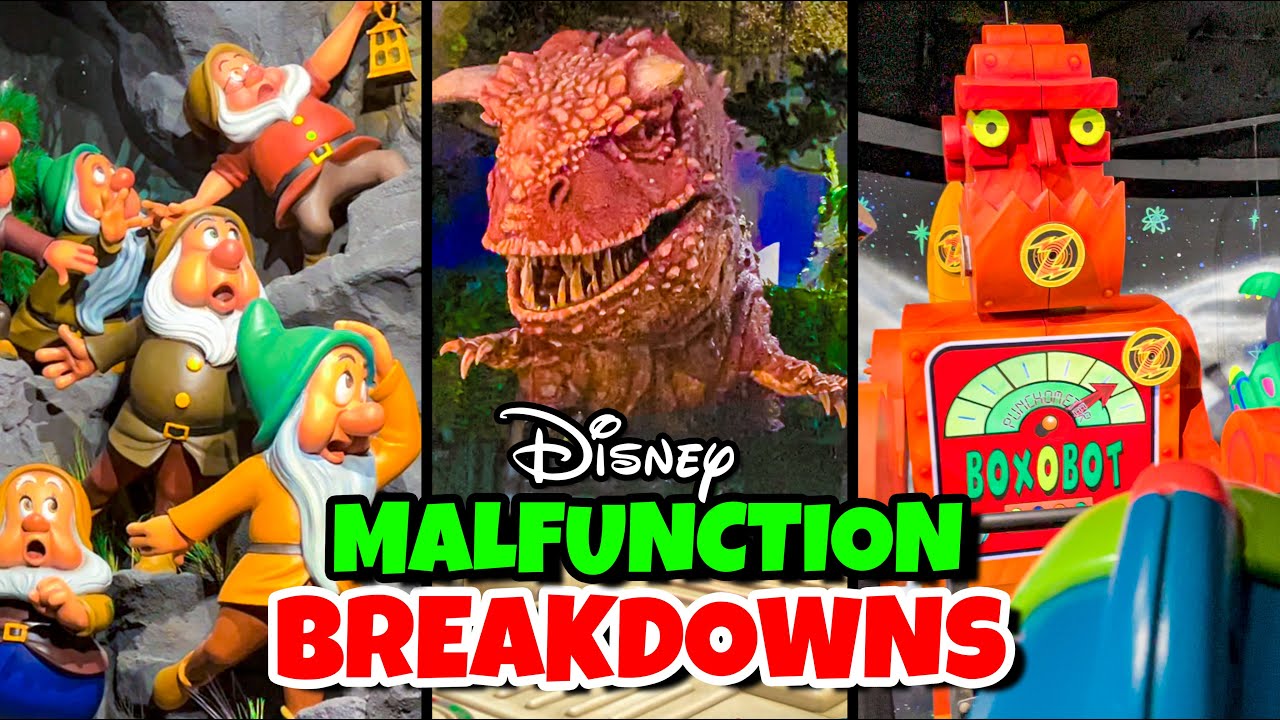 Top 10 Disney Fails, Ride Breakdowns & Malfunctions Pt 7 - Walt Disney World & Disneyland